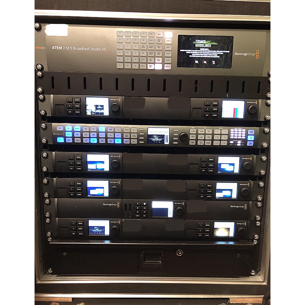 Blackmagic ATEM 2 M/E Broadcast Studio 4K 12G Production Rack