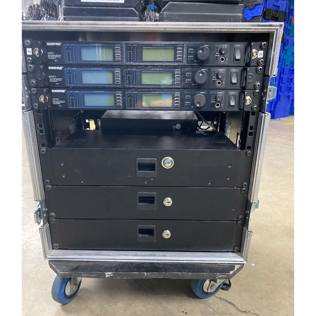 Shure UR4D+ Dual Receiver (Ch.38) 6-Way Kit