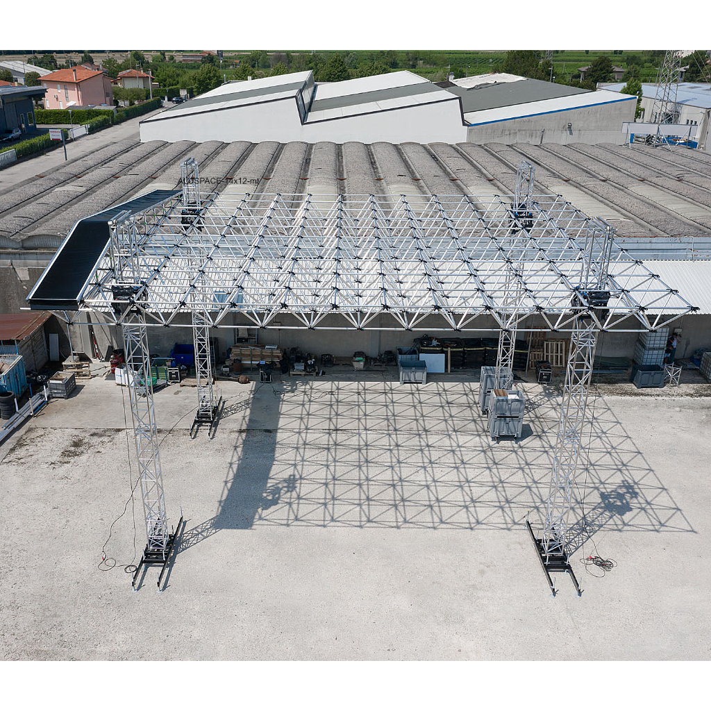 ALUSPACE 14x12 mt aluminium truss system