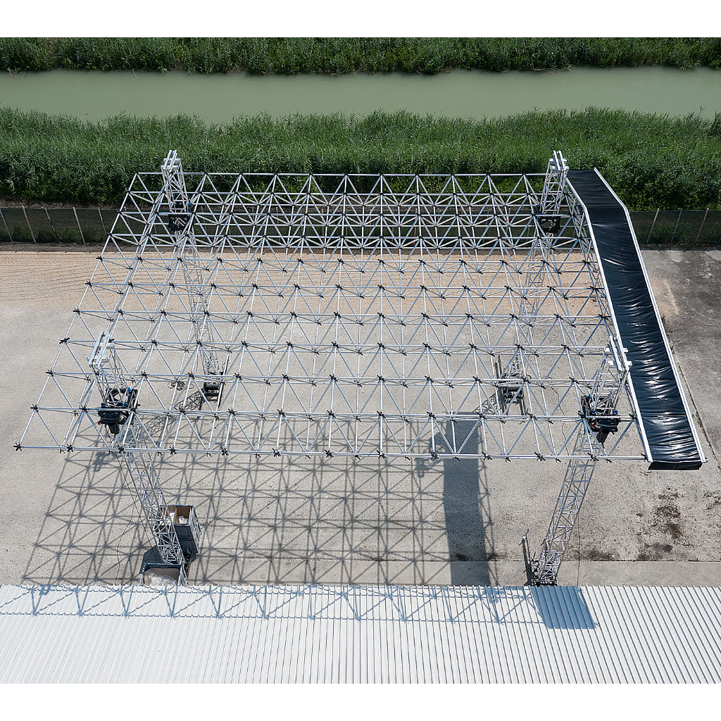 ALUSPACE 14x12 mt aluminium truss system