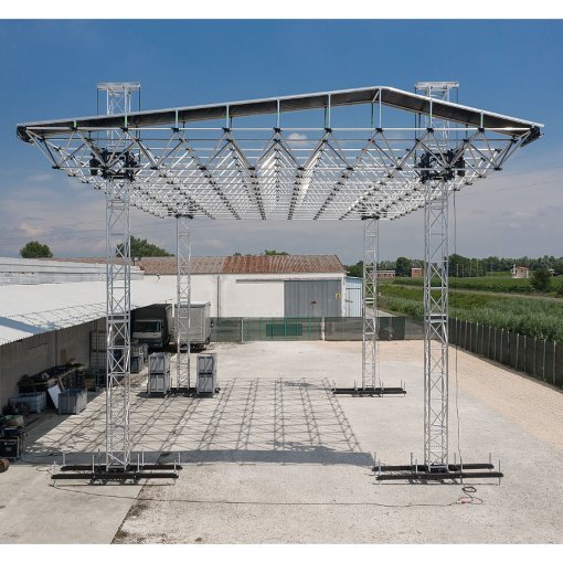 ALUSPACE 14x12 mt aluminium truss system
