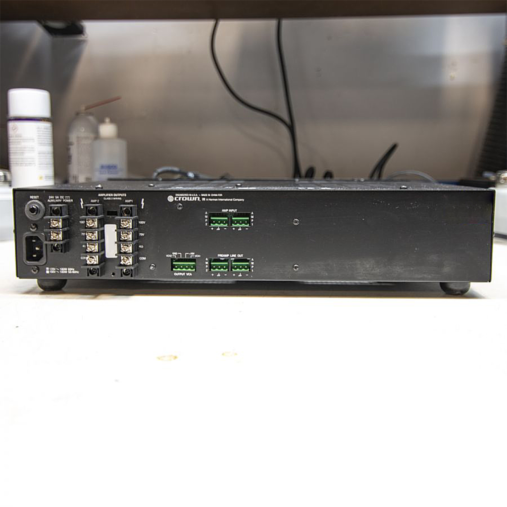 Crown 280A 80W Power Amplifier for Two-Zone Systems