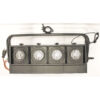 Eurolite Blinder 4-Lite horizontal, black lighting fixture set (6)