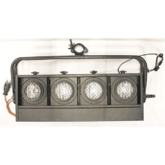 Eurolite Blinder 4-Lite horizontal, black lighting fixture set (6)