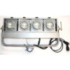 Eurolite Blinder 4-Lite horizontal, Silver lighting fixture set (6)
