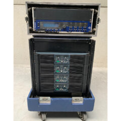 Turbosound LMS-700 and BSS Stereo Amplifier Rack