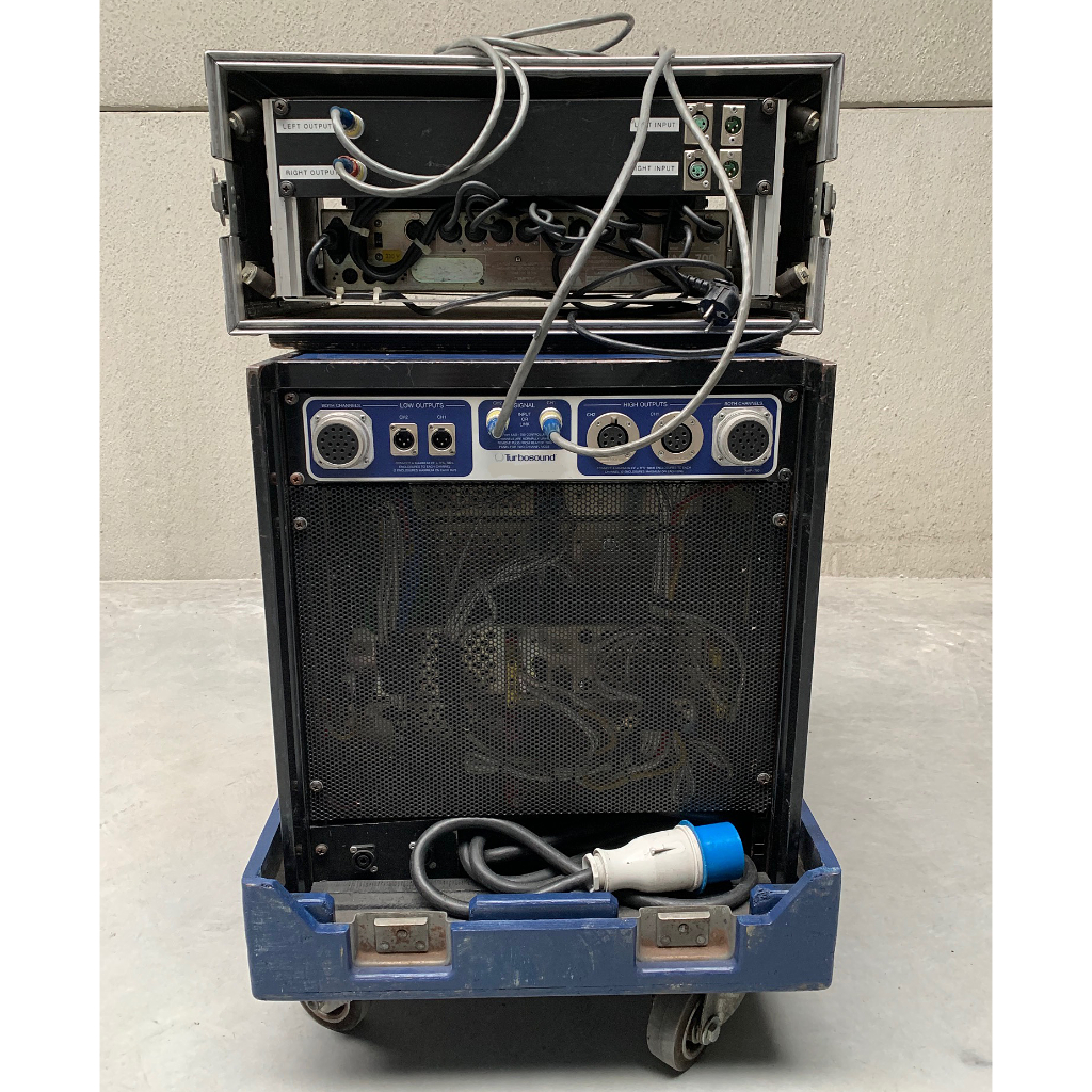 Turbosound LMS-700 and BSS Stereo Amplifier Rack