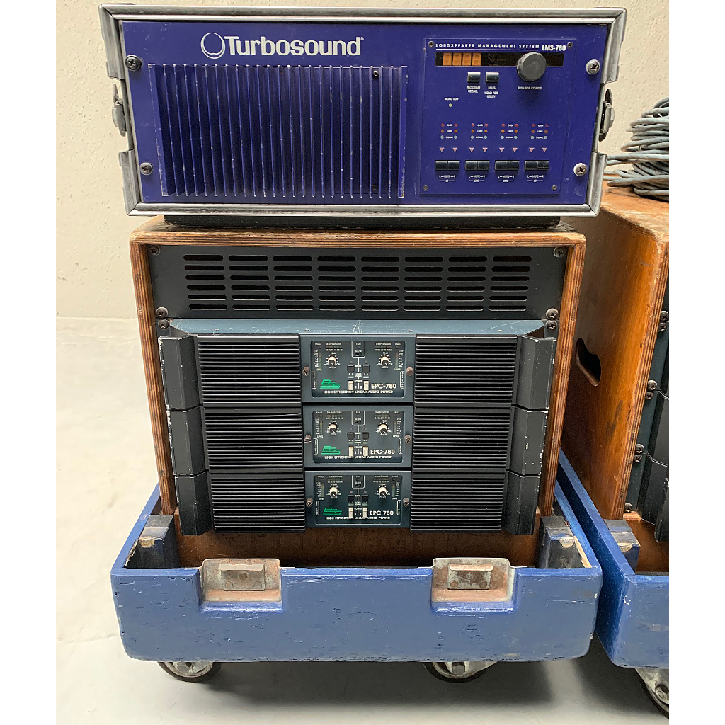 Turbosound LMS-780 and BSS EPC-780 Mono Amplifier Racks (2pc)