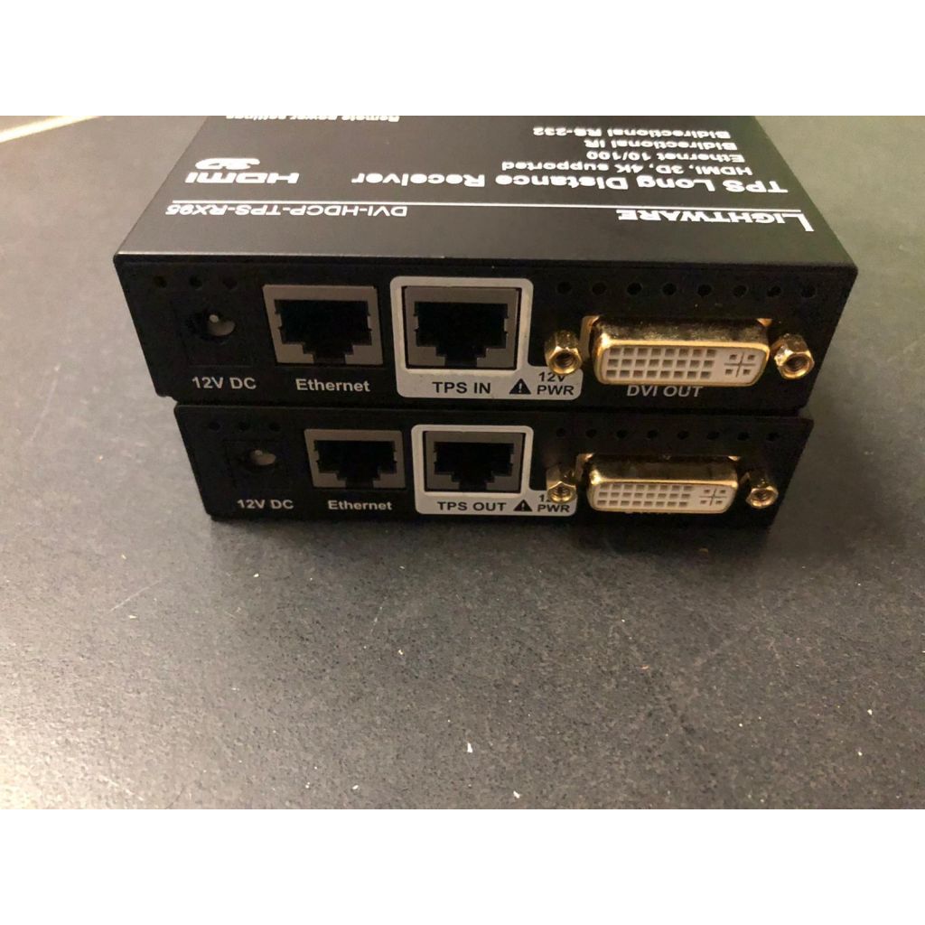 Lightware DVI‑HDCP‑TPS‑TX95 + RX95 twisted pair HDBaseT™ extender set