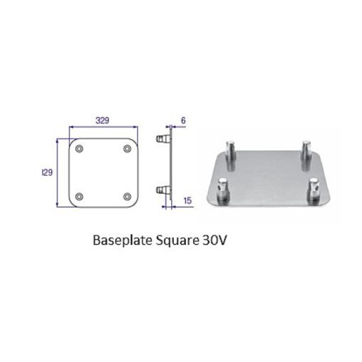 Baseplate Square-30V