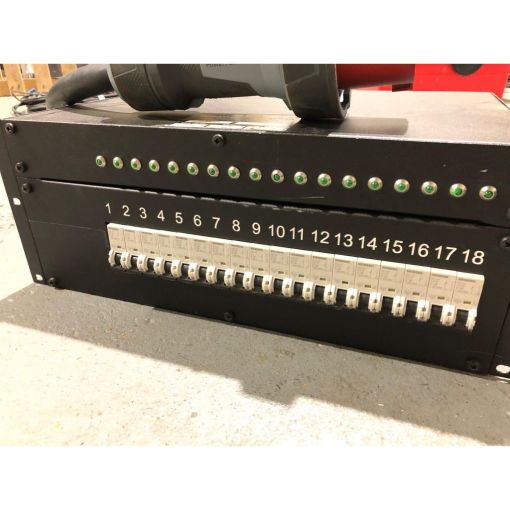 18Way 63A 3ph Socapex Rack Distro
