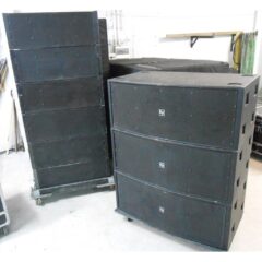 Electrovoice XLC127 DVX 3‑way compact line array element and X-Sub Dual‑18“ subwoofer element System Package