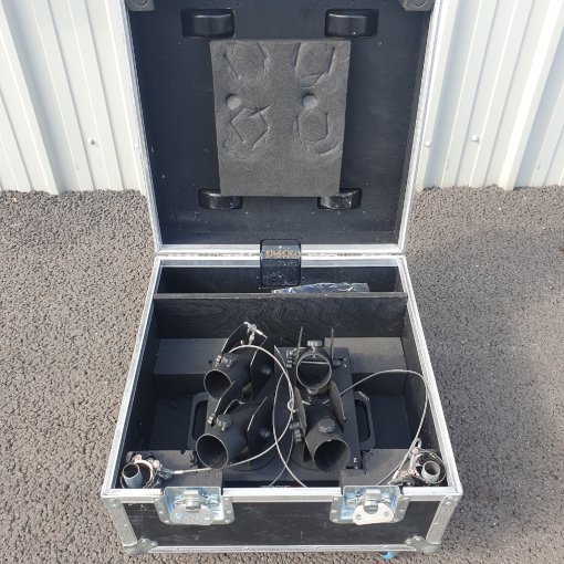 MagicFX SHOT BASE DMX compact base to fire 4 Electric Confetti or Streamer Cannons from a stage or truss