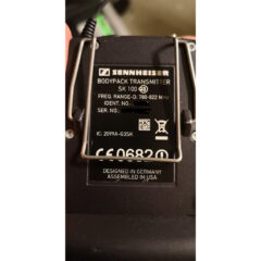 Sennheiser EW100 G3 with bodypack