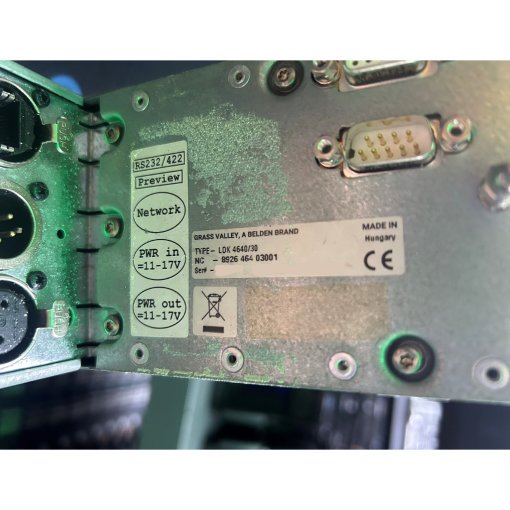 Grass Valley LDX86WC Optic Fiber HD Camera