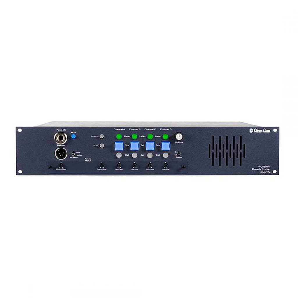 Clear-Com RM-704 4-Channel 2RU Remote Station with built-in Speaker