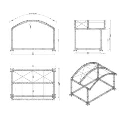 Firststage Arcsstage 8x6m Roof System