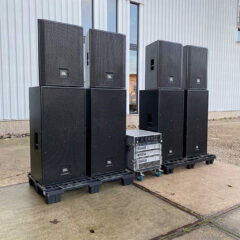 JBL P733, P746 and Crown Amplifier Rack Package