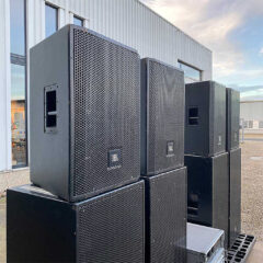 JBL P733, P746 and Crown Amplifier Rack Package