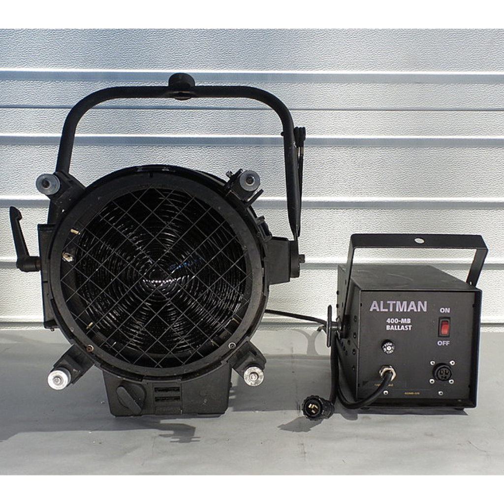 Altman UV 703 compact, high output blacklight fresnel lighting fixture