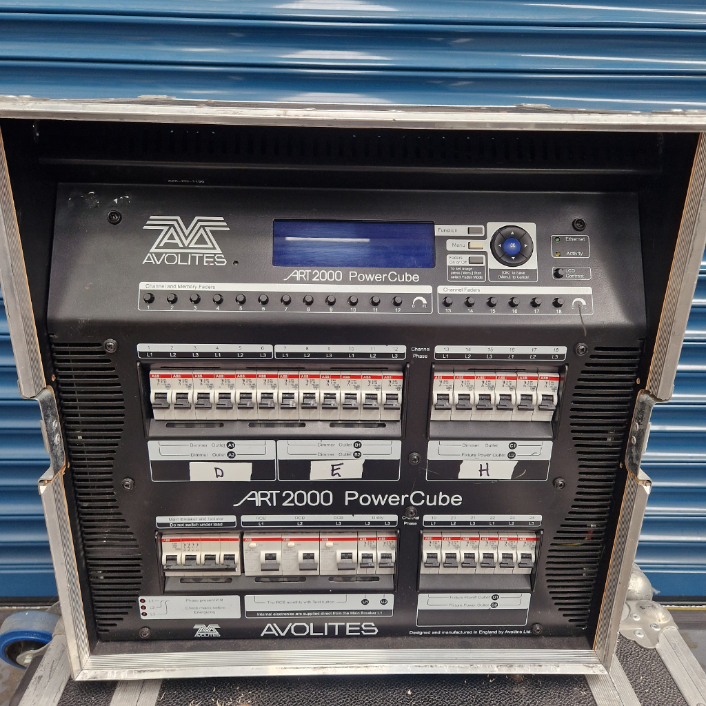 Avolites ART2000 Powercube complete Dimming, Mains and Data Distribution Solution