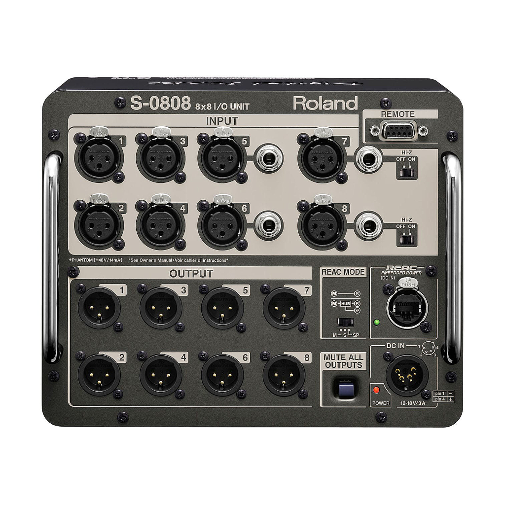 Roland S-0808 Digital Snake POE Stage Box 8 in/8 out