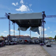Custom Podium Hood 12x12