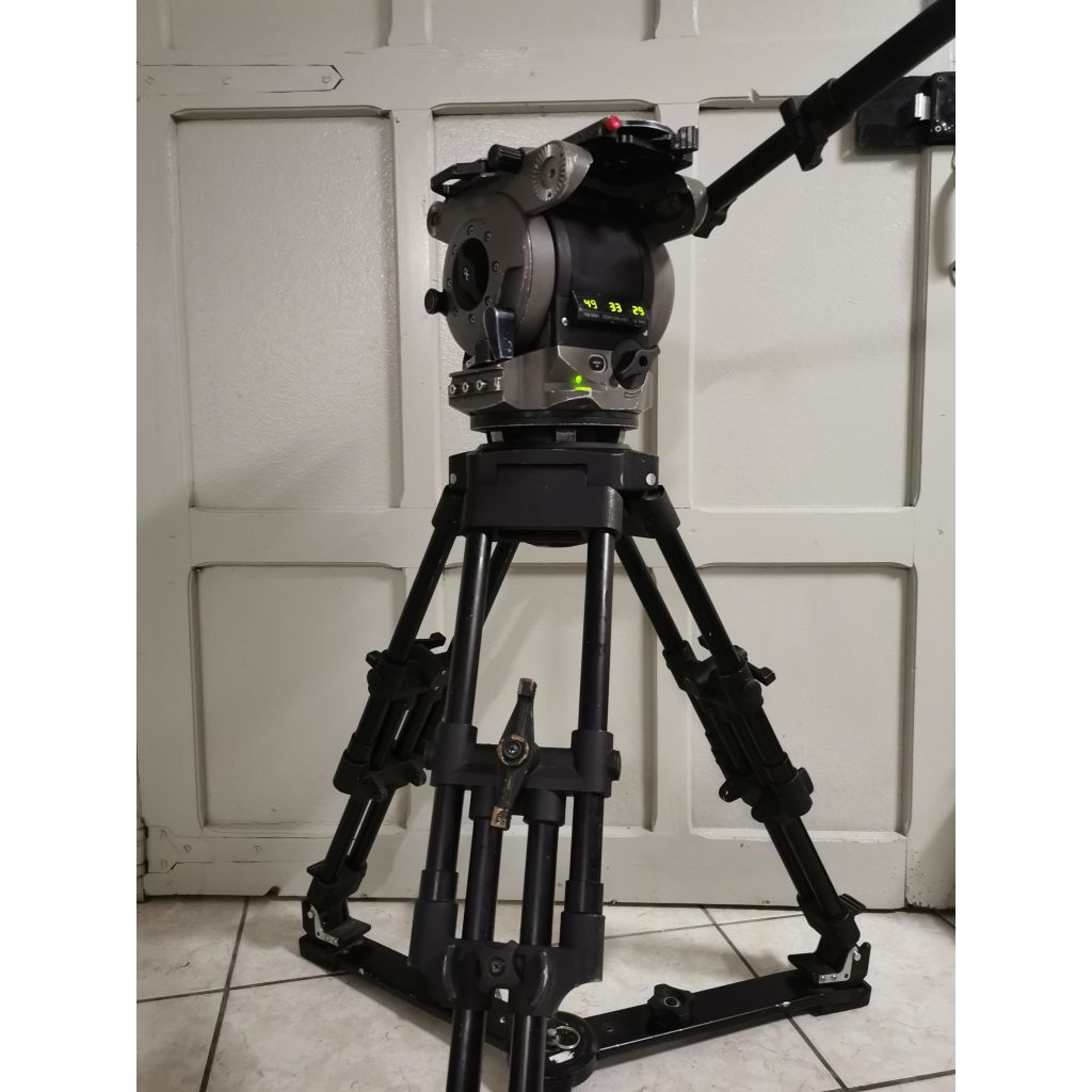 CARTONE SIGMA S100 fluid head 150mm bowl, case + CARTONE HD 2 stage tripod , ground spreader, case