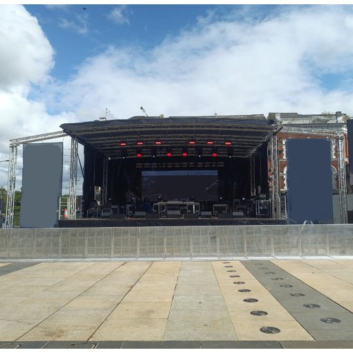 Alspaw 10m x 8m Profiled Roof Trailer Stage