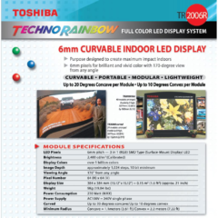 Toshiba TR20006R 6mm Indoor LED Screen System