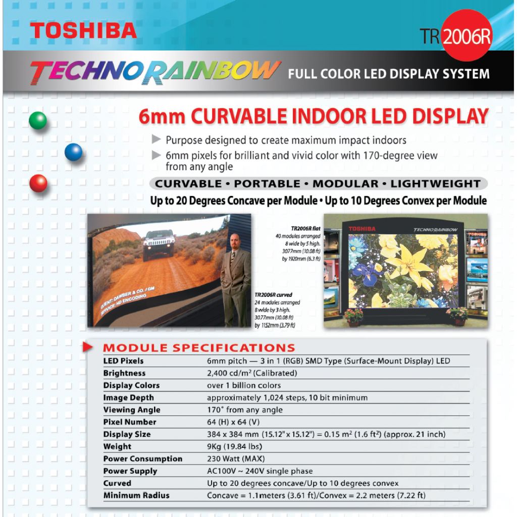 Toshiba TR20006R 6mm Indoor LED Screen System