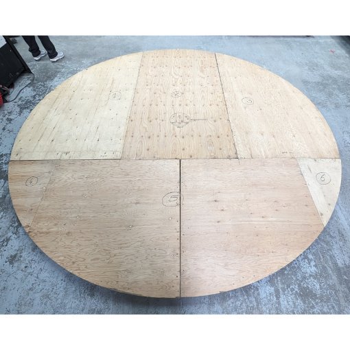 Custom Round Wooden Stage