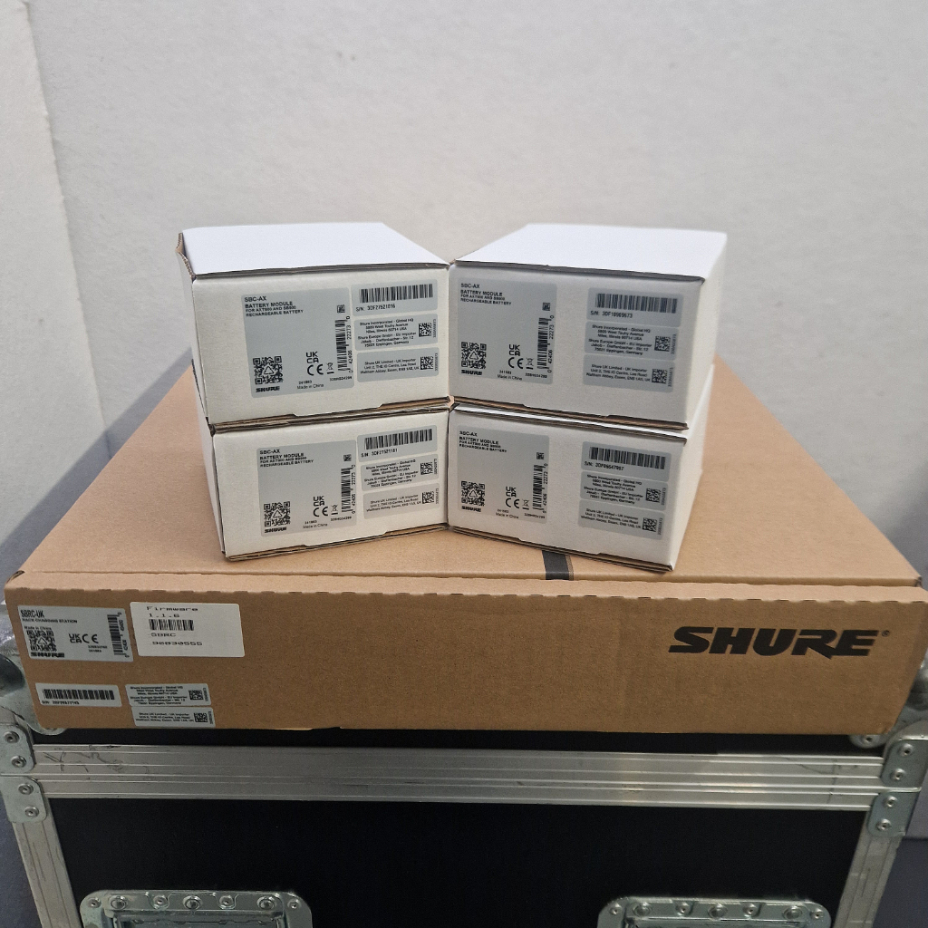 Shure SBRC-UK Battery Rack Charger and SBC-AX Charging Module