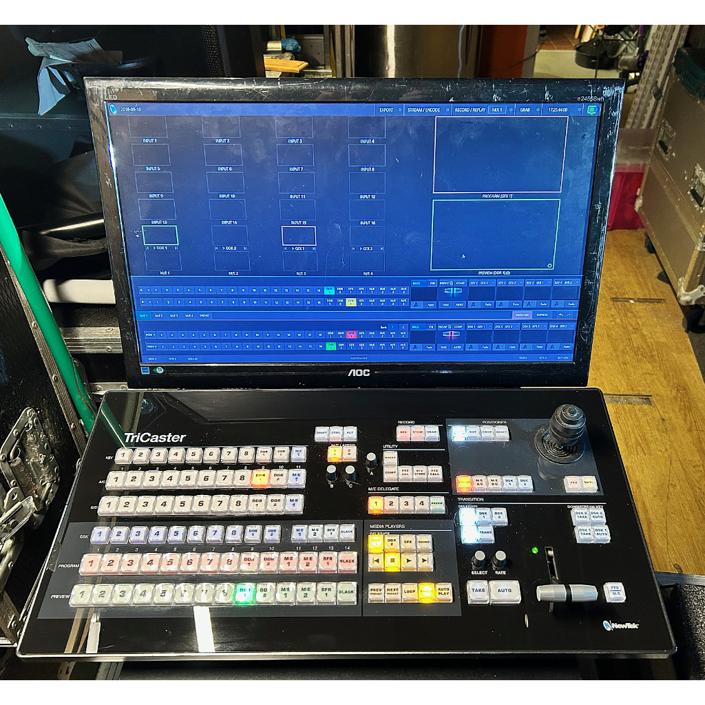 NewTec TriCaster TC1 and Vizrt TC1 Small Control Panel System