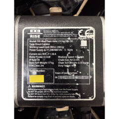 EXE Rise D8+ 250kg DC with 18m chain