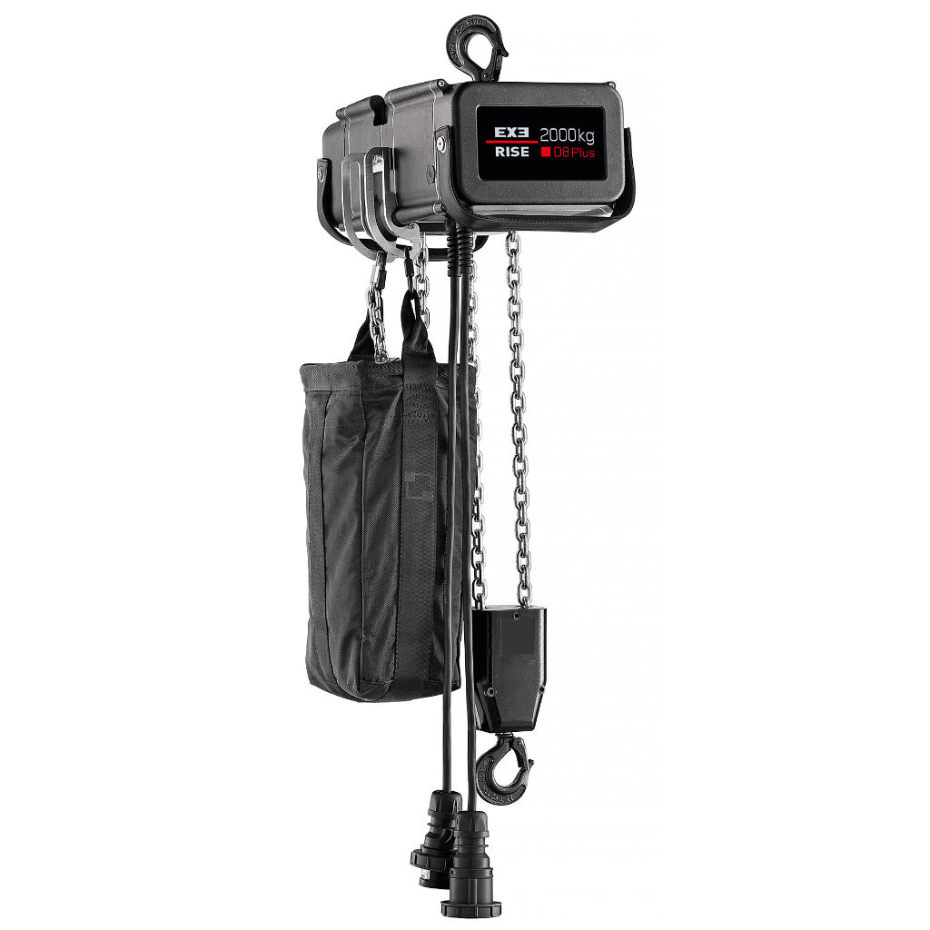 EXE Rise D8+ 2000kg DC with 20m single fall chain