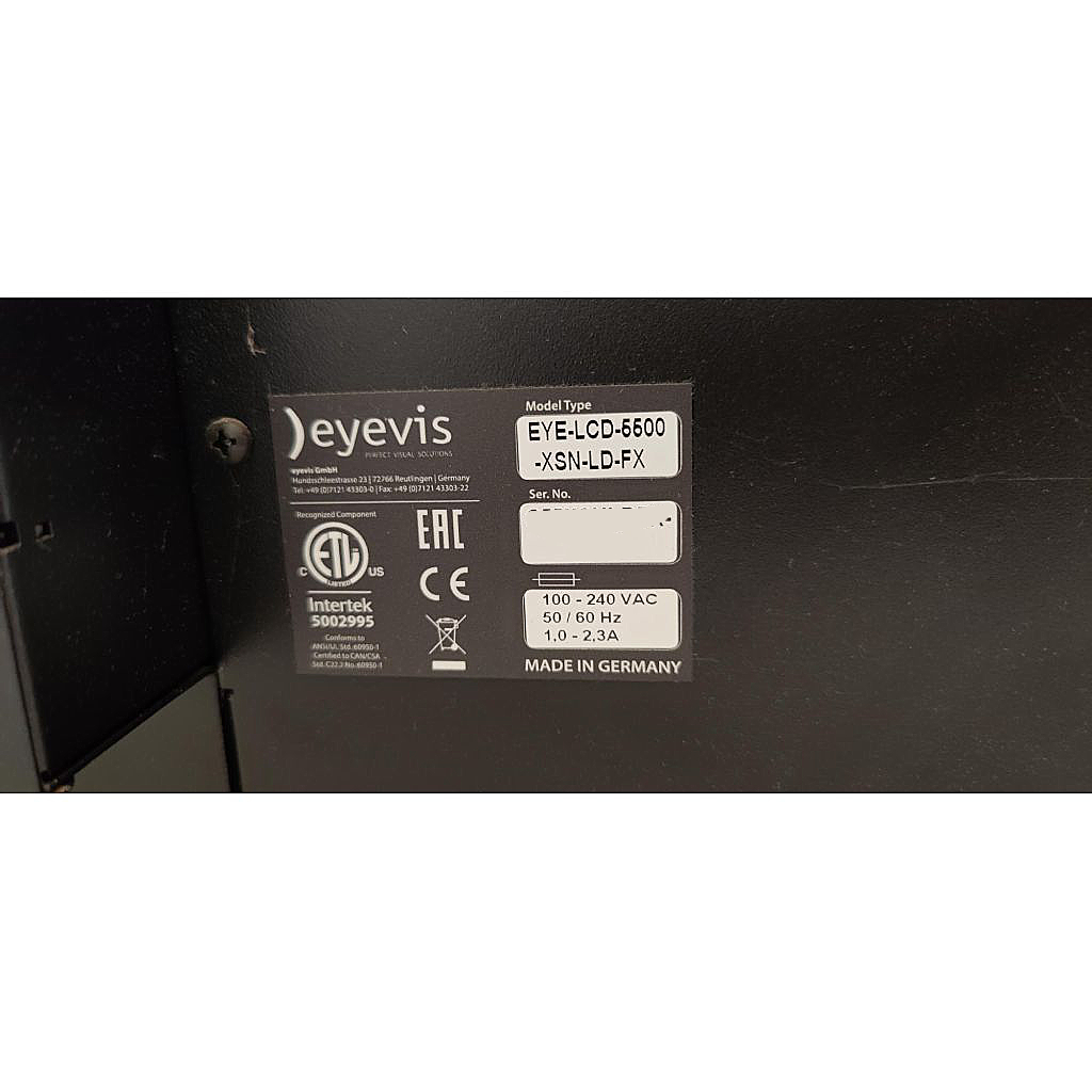 Eyevis 55" EYE-LCD-5500-XSN-LD-FX LCD Monitor