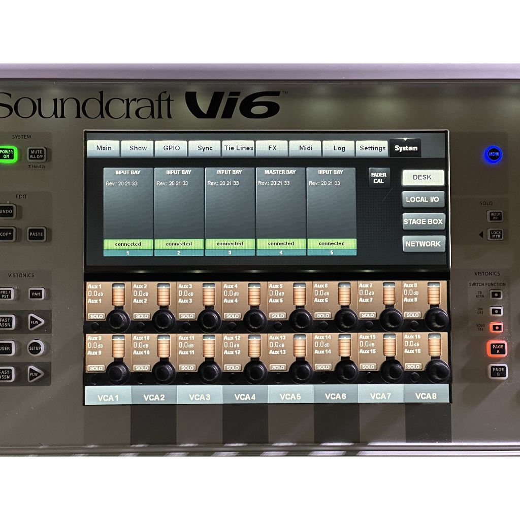 Soundcraft Vi600 with StageRack 64/32