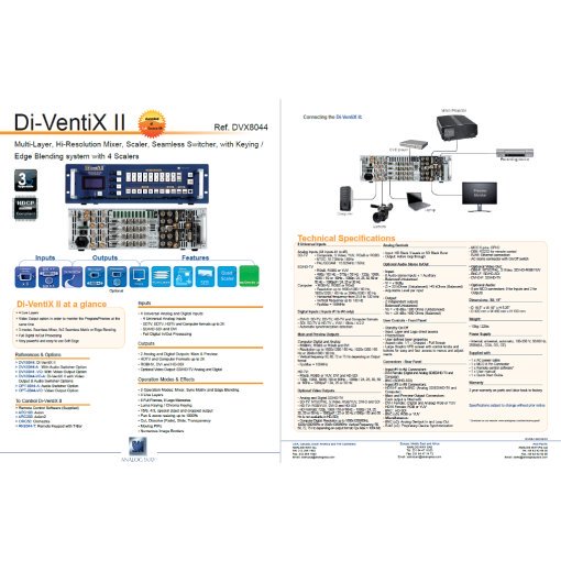 Analog Way Di-VentiX II Switcher (DVX8044)