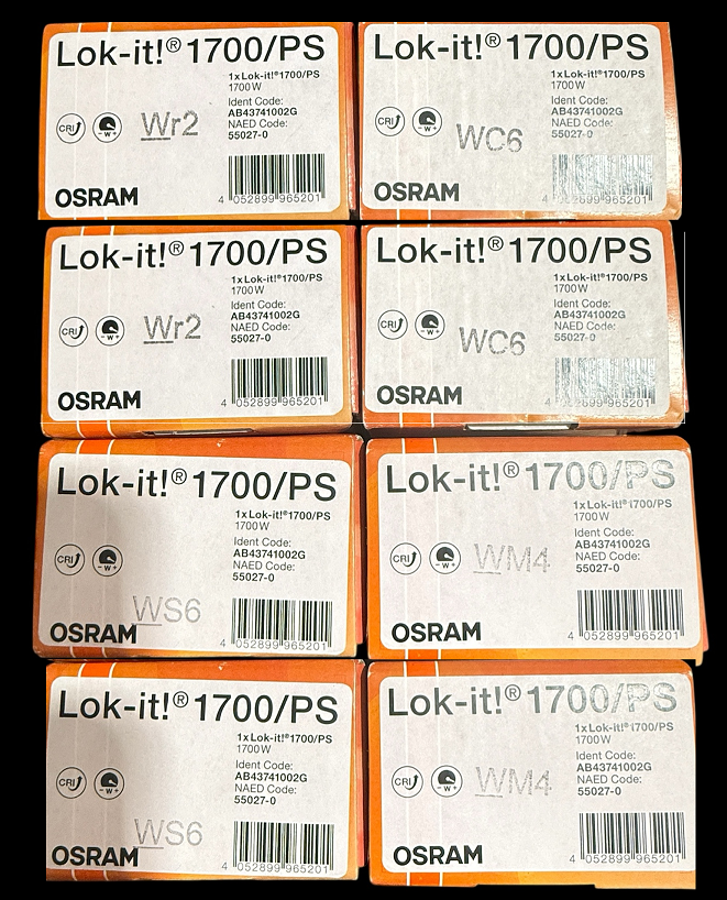 OSRAM HTI 1700/PS bulbs