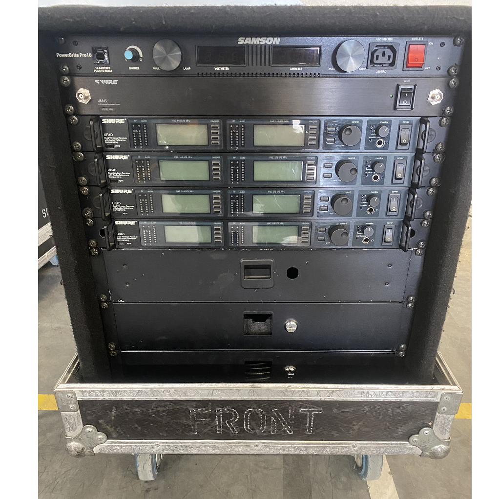 Used Shure UR4D XL 8-way UHF receiver (with cascade outputs) for sale