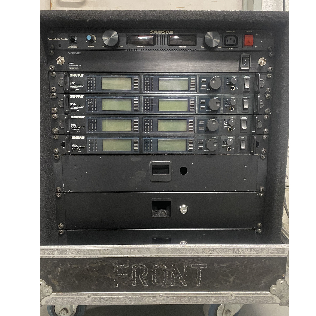 Used Shure UR4D XL 8-way UHF receiver (with cascade outputs) for sale