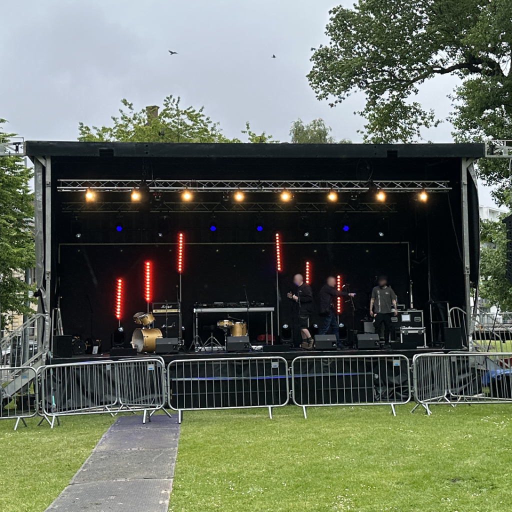 Used 10m x 8m mobile trailer concert stage for sale
