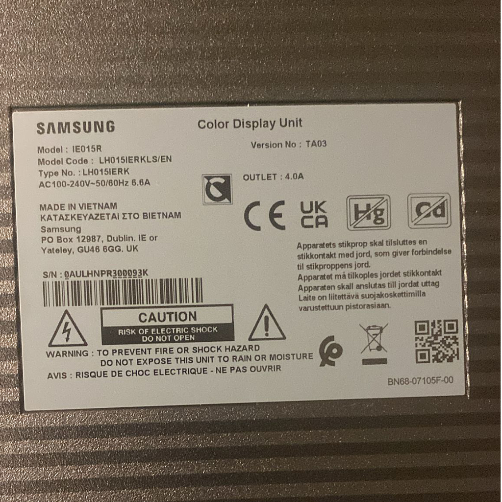 Used Samsung IE015R pixel 1.5mm LED Display for sale