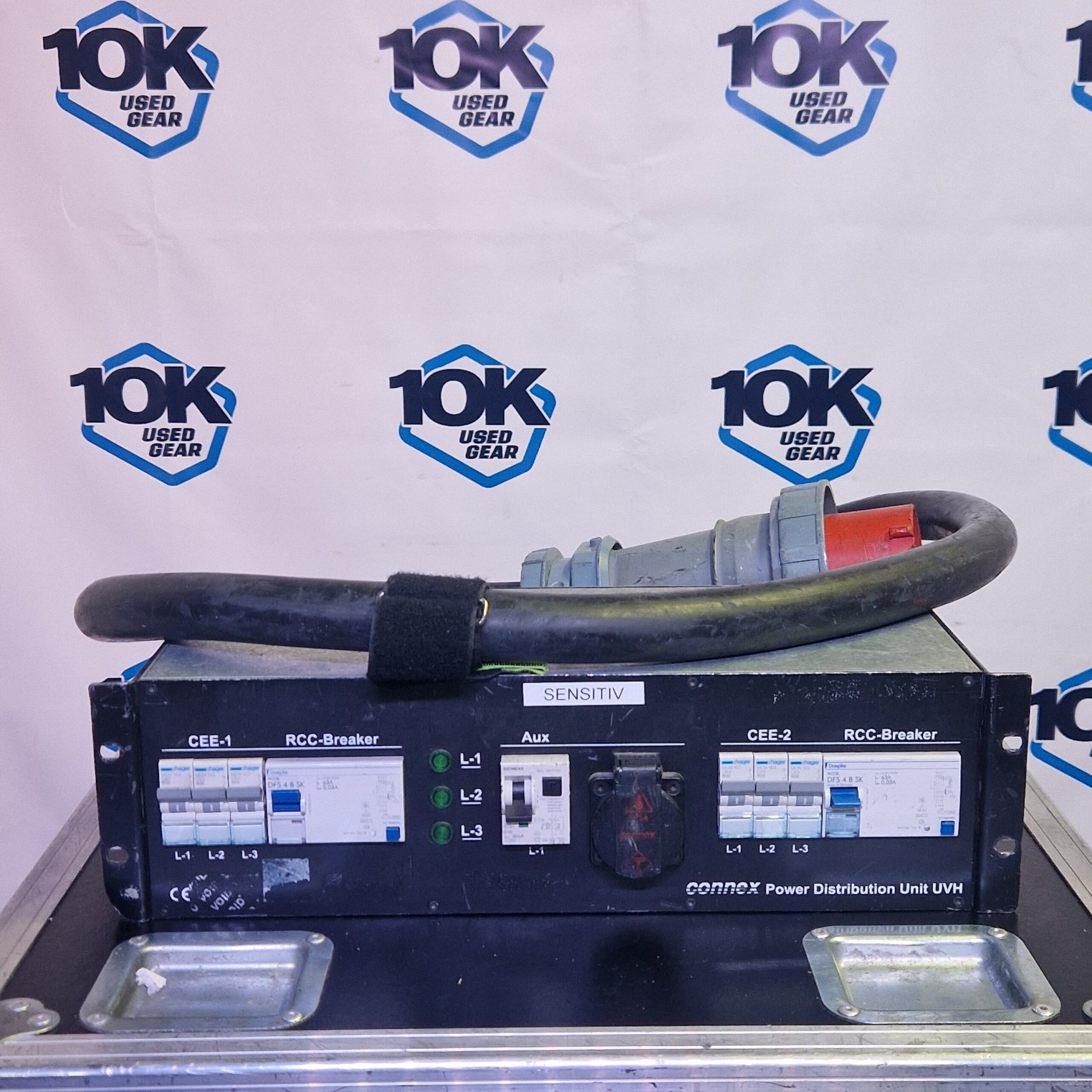 Used Distro rackmount 125/3phase in (2) 63/3 phase out for sale