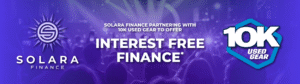 10k used has partnered with Solara to offer customers finance - interest free 6 months on