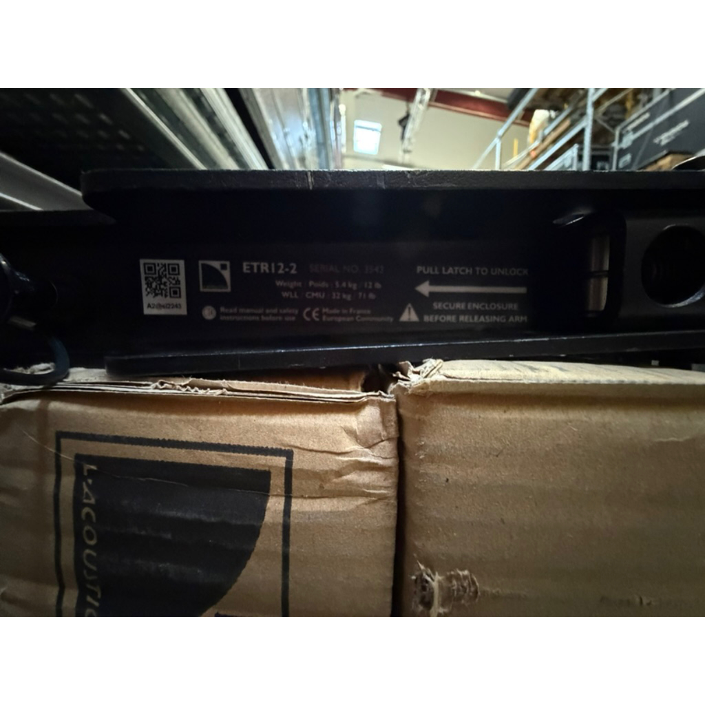 Used L-acoustics ETR12-2, Adjustable U bracket: 12XT-112P-112XT for sale