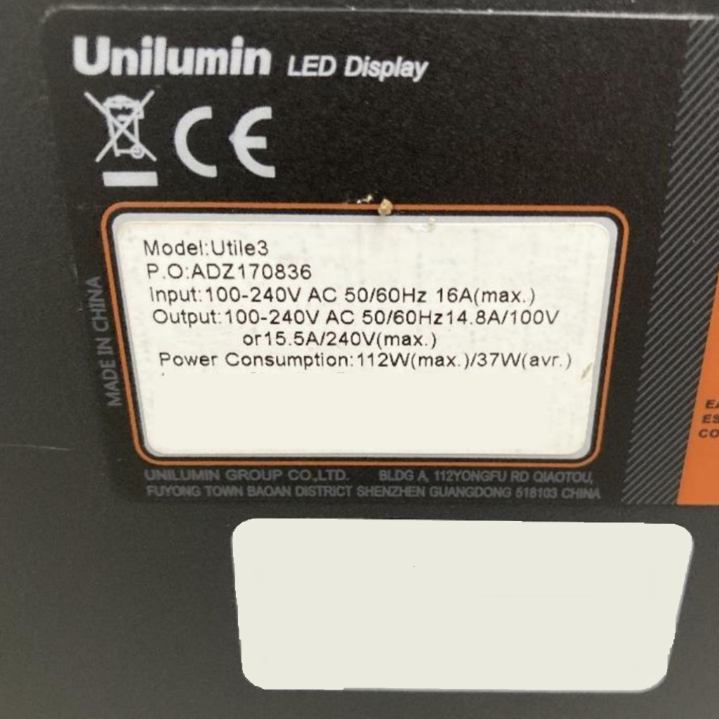 Used Unilumin Utile III 03 3.9mm Indoor LED Wall Package for sale