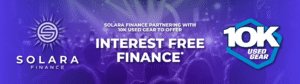 10k used has partnered with Solara to offer customers finance - interest free 6 months on