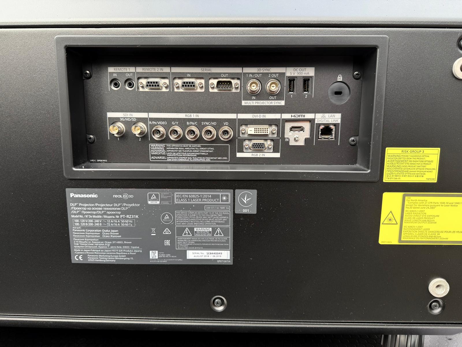 Used Panasonic PT-RZ31K for sale